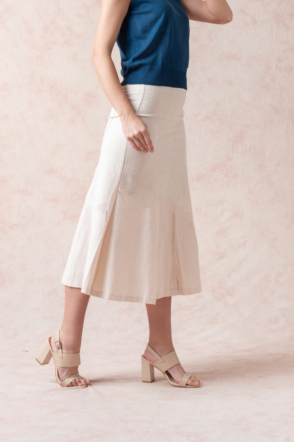 Spring Wood White Maxi Skirt image 3