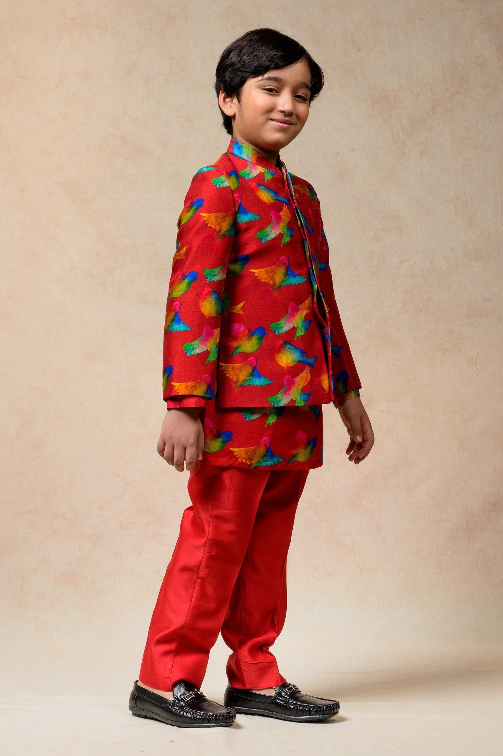Indo Western Sherwani With Kurta Pyjama image 2