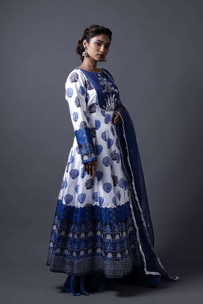 Neeli buti Hand Embroidered twinning set for Men + Women image 8