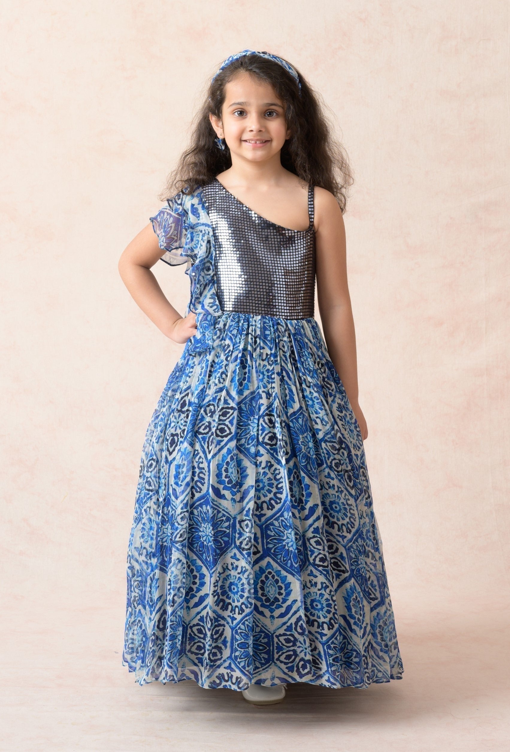 Maya metallic gown image 1