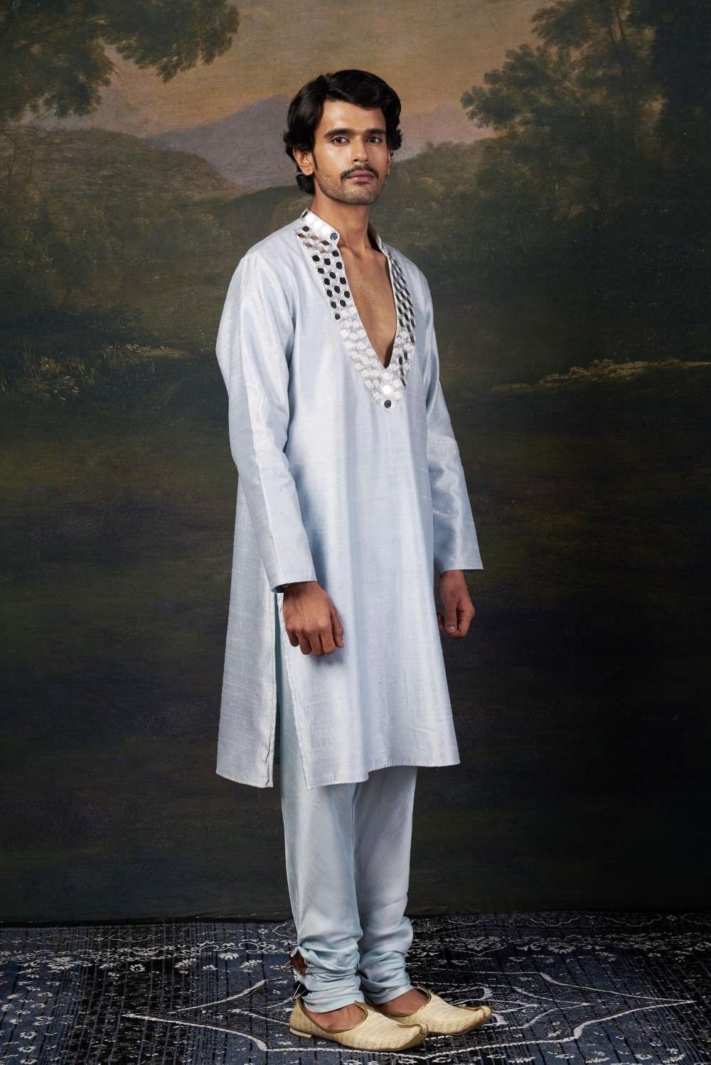Mirror Work Kurta with Matching Pyjama image 2