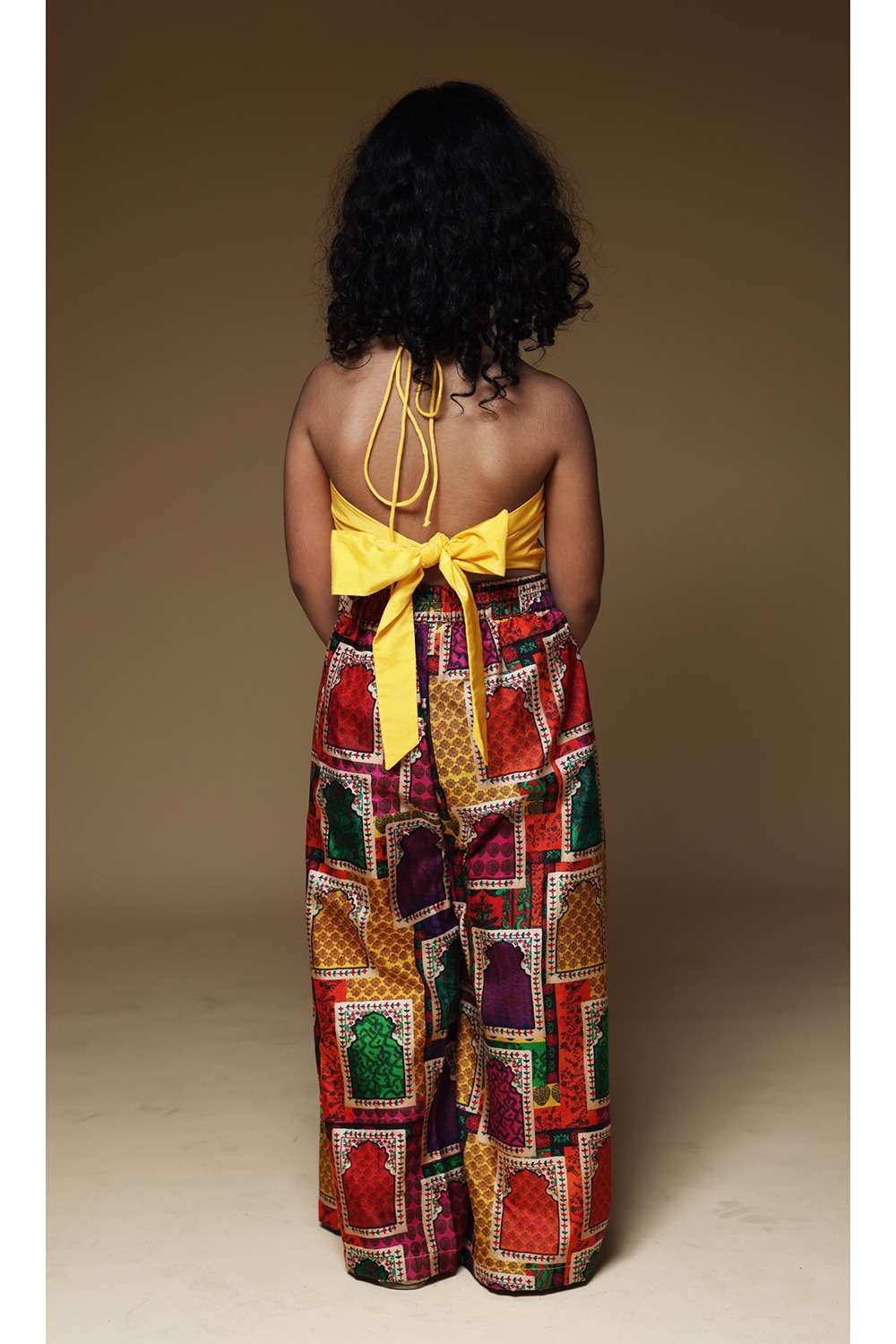 Hand-Embroidered Jharokha Print Twinning Set for Brother  +  Sister image 9