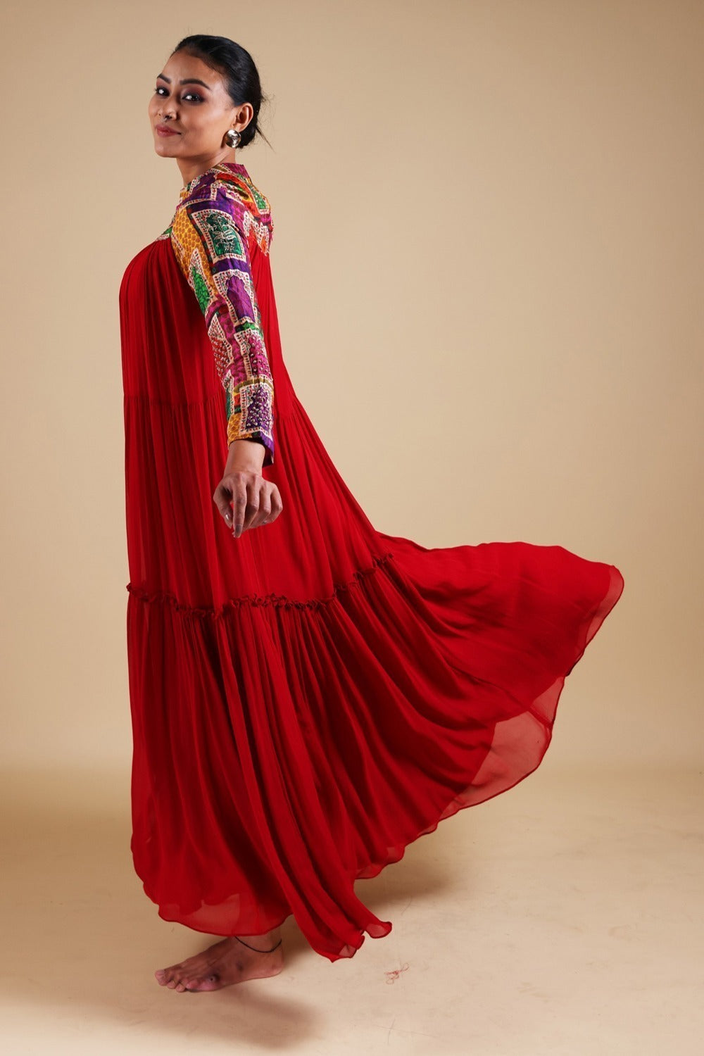 Hand Embroidered Maxi Gown image 8