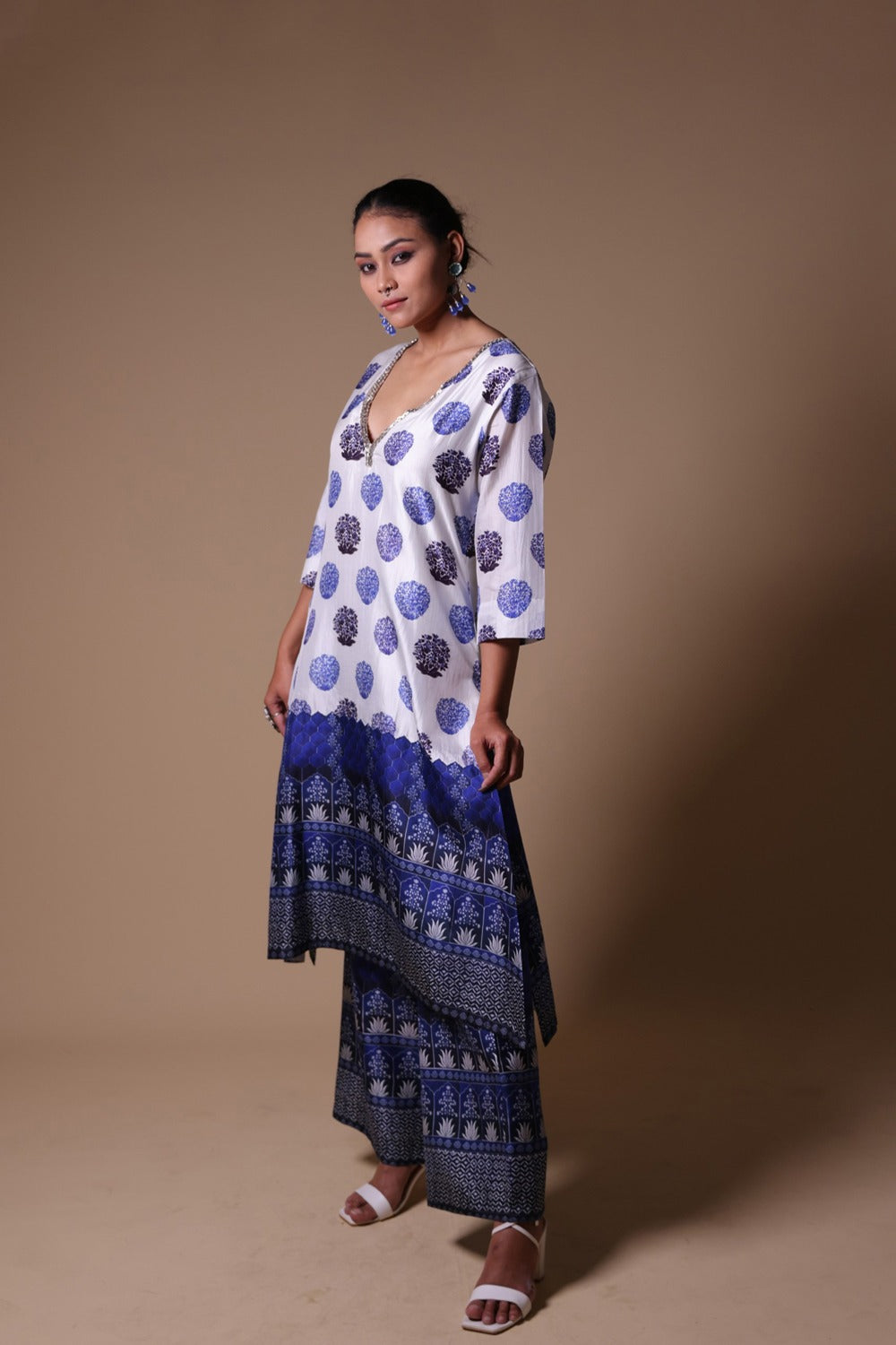 Stone Work Kurta With Palazzo image 2