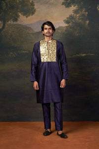 Heavy Mirror Work Kurta with Matching Pyjama image 1