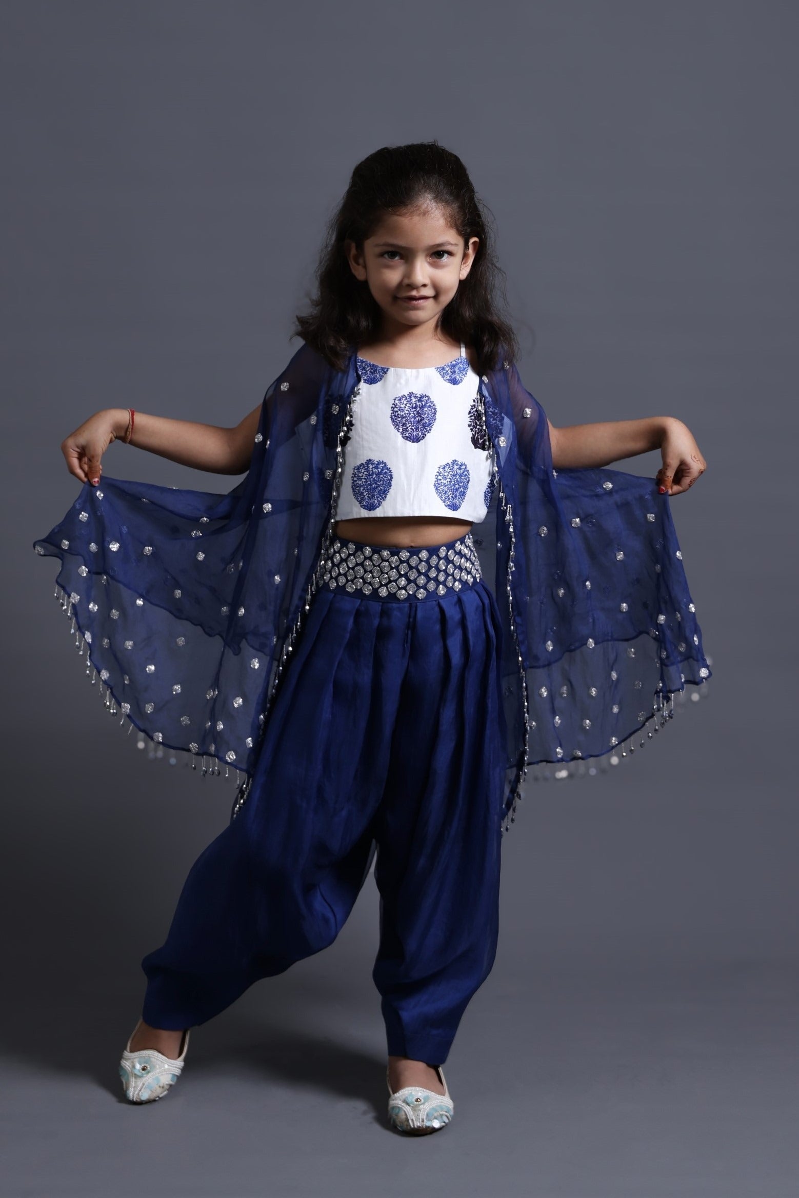 Hand Embroidered Dhoti Set image 0