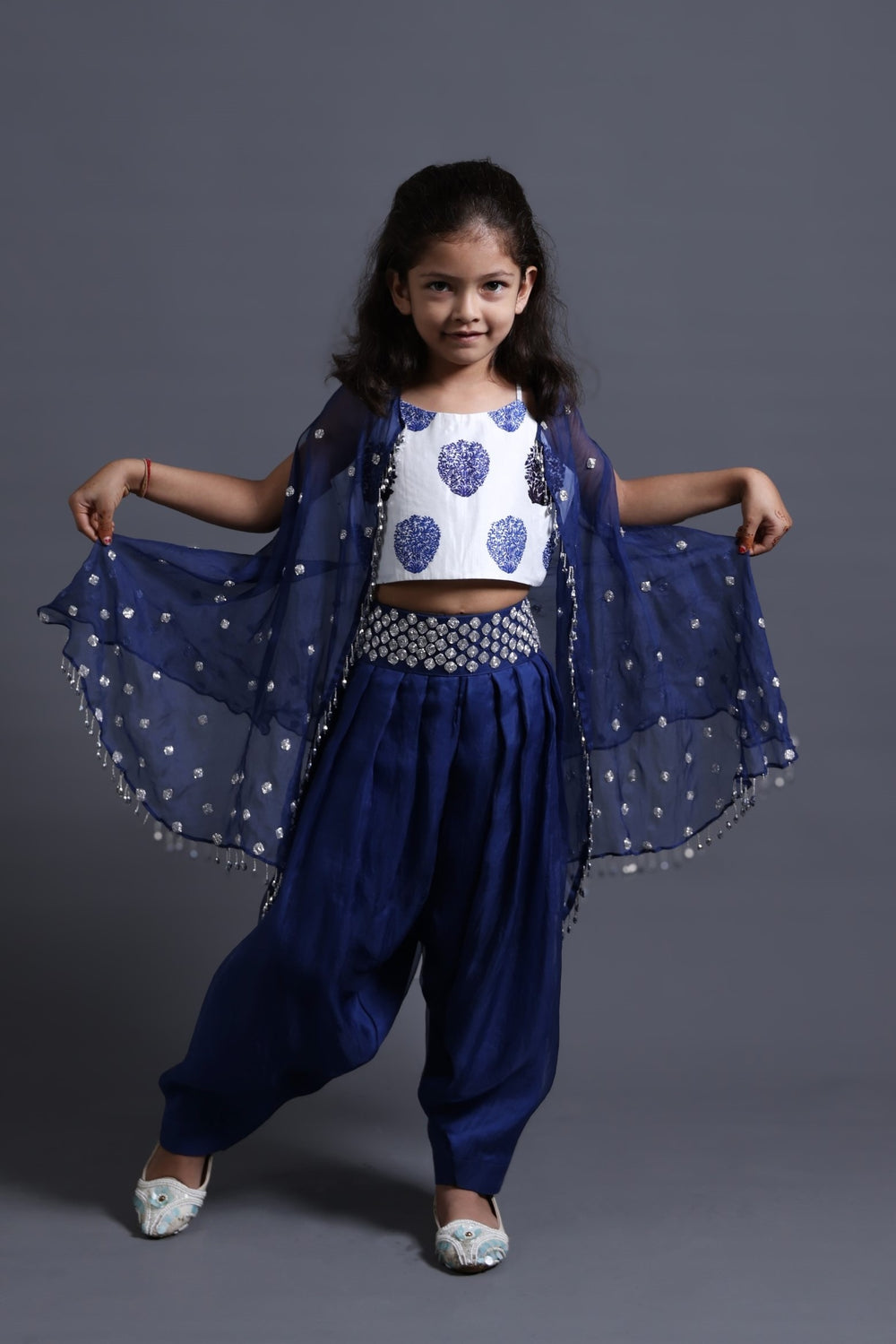 Hand Embroidered Dhoti Set image 0