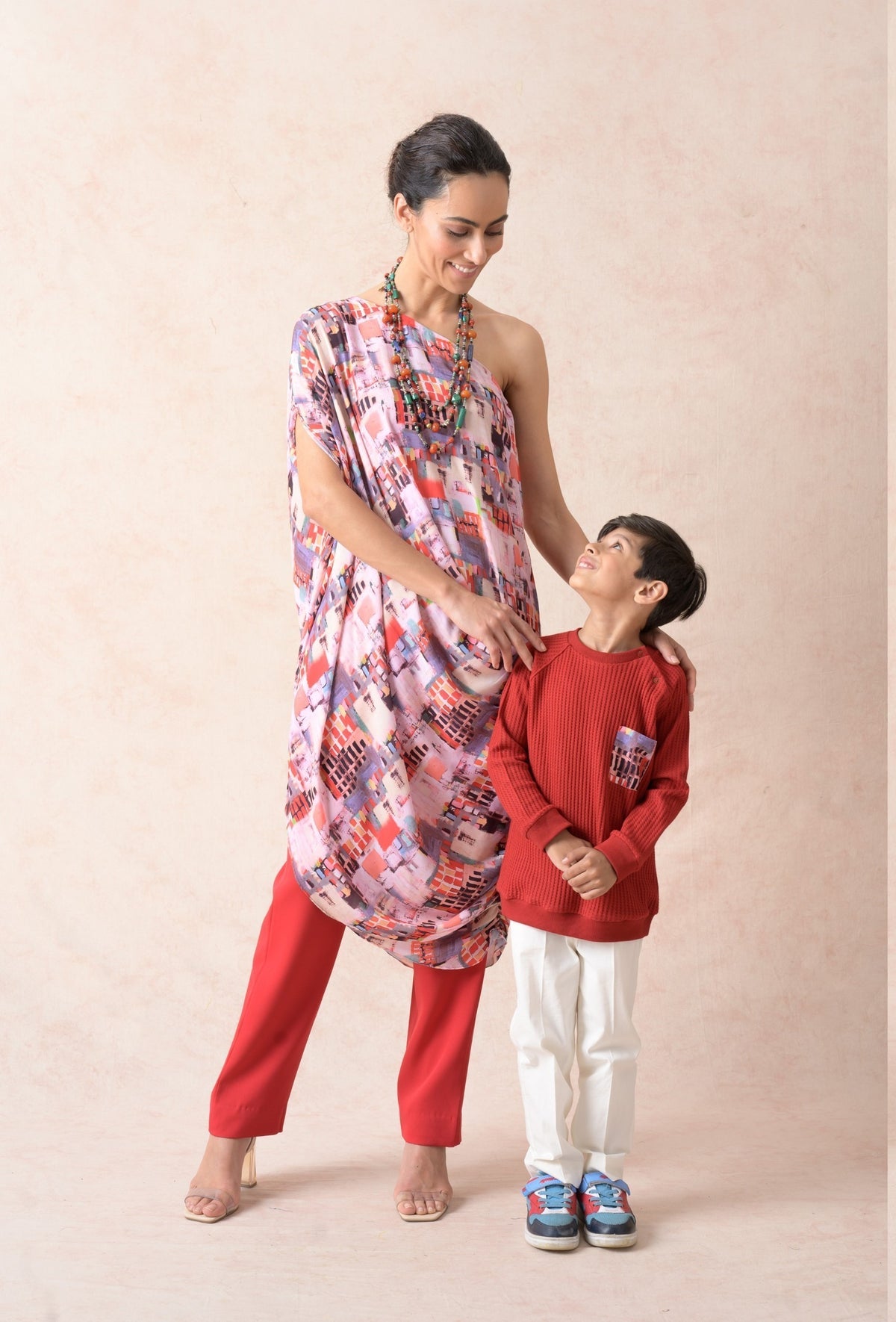 Multicolored twinning set for Mom + Son image 0