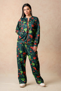 Flaming Lily print twinning set for Mom + Daughter + Son image 2