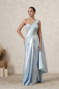 Shabnam Pre-Draped Saree with Hand-Embroidered Corset Blouse