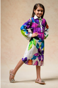 Floral print twinning set for Sister + Brother image 10