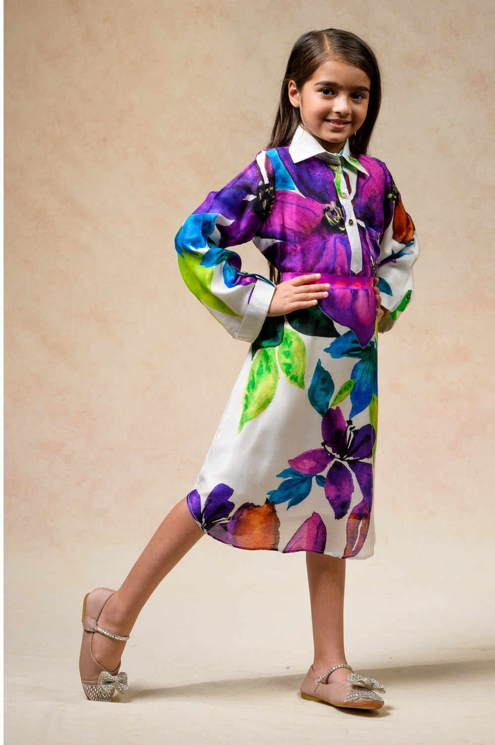 Floral print twinning set for Sister + Brother image 10