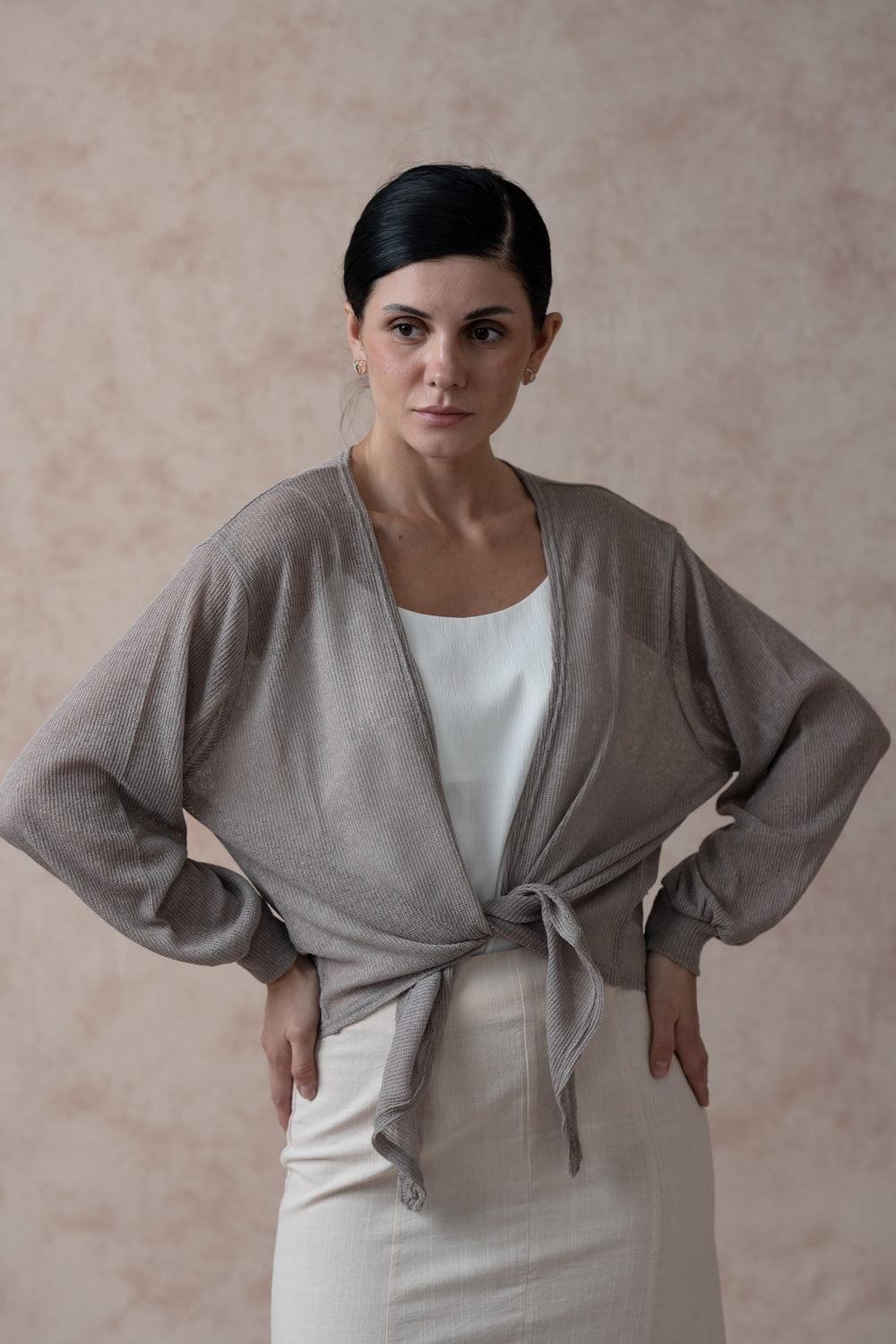 Oatmeal mid length Cover-up image 1