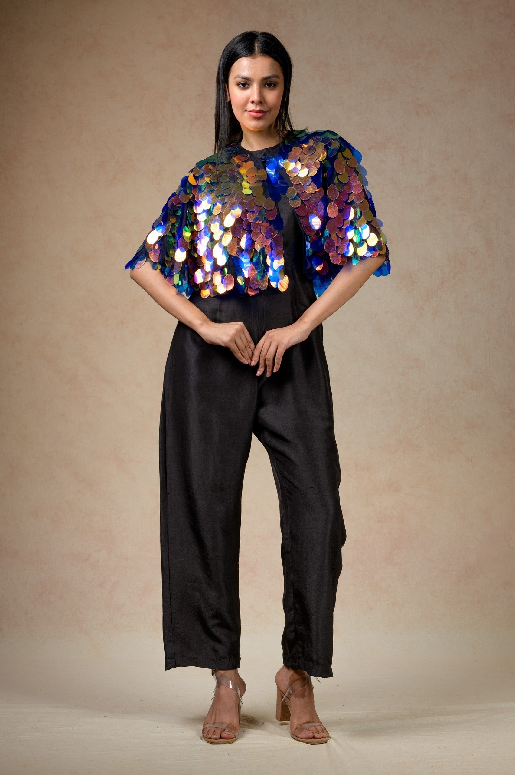 Embellished Reflective Cape image 4