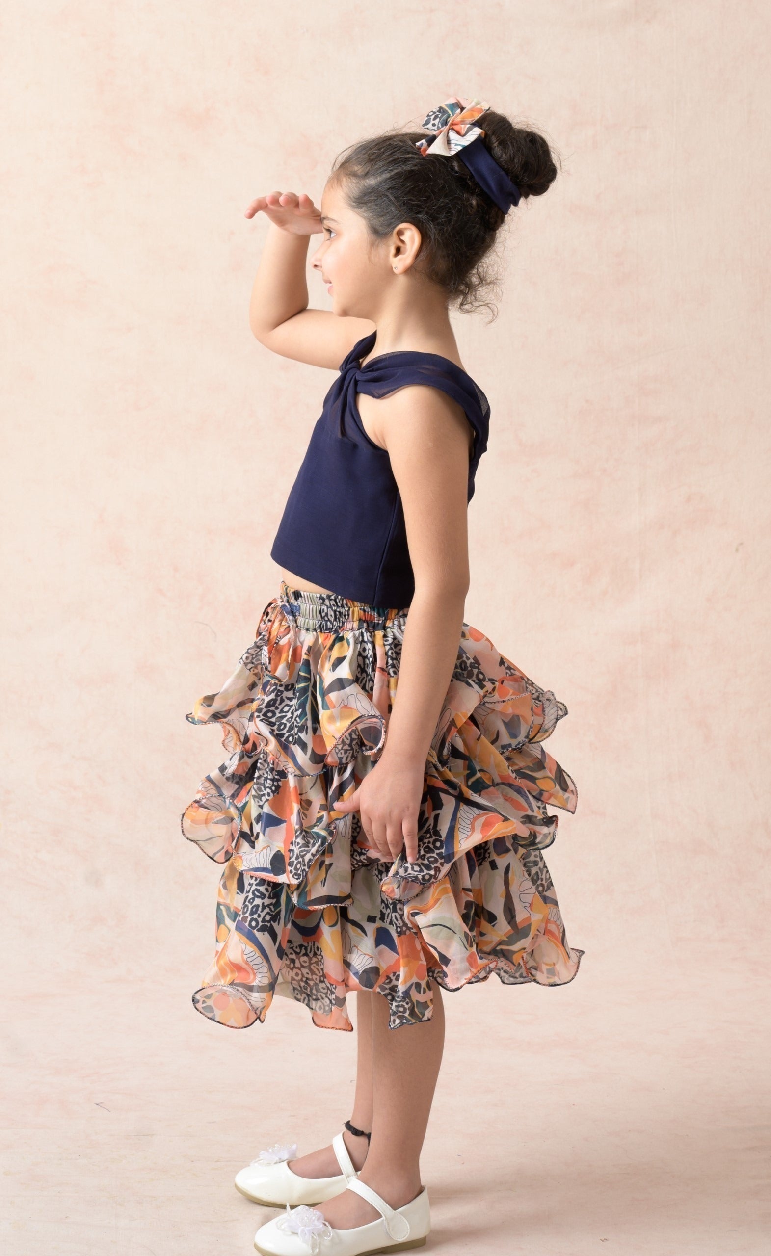 Top with ruffle skirt image 1