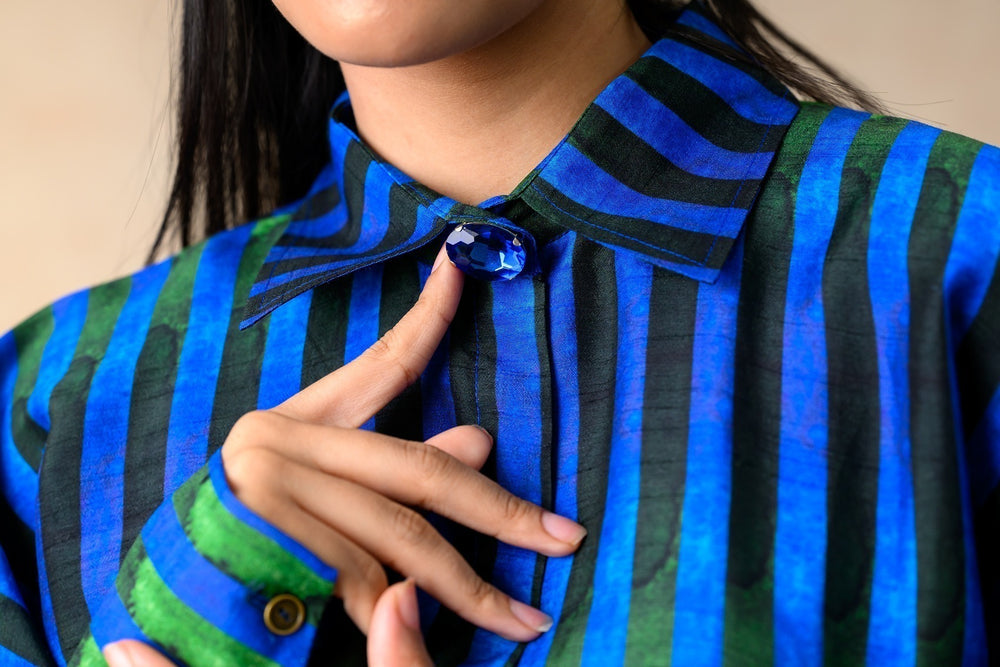 Stripes print twinning set for Mom + Son image 7