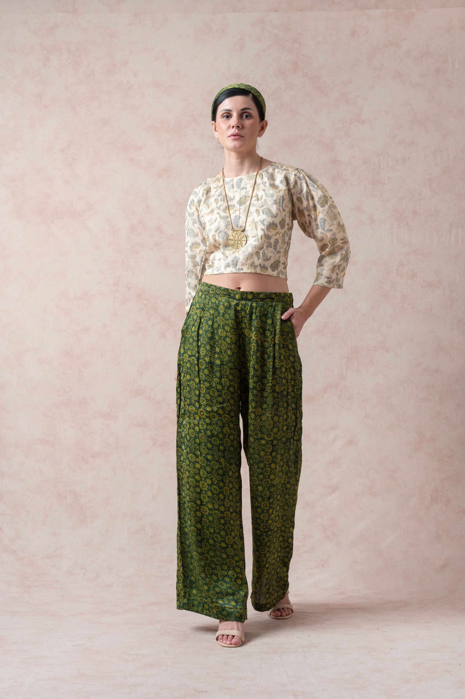 Ajrakh Print Set for Mom + Daughter + Son image 2