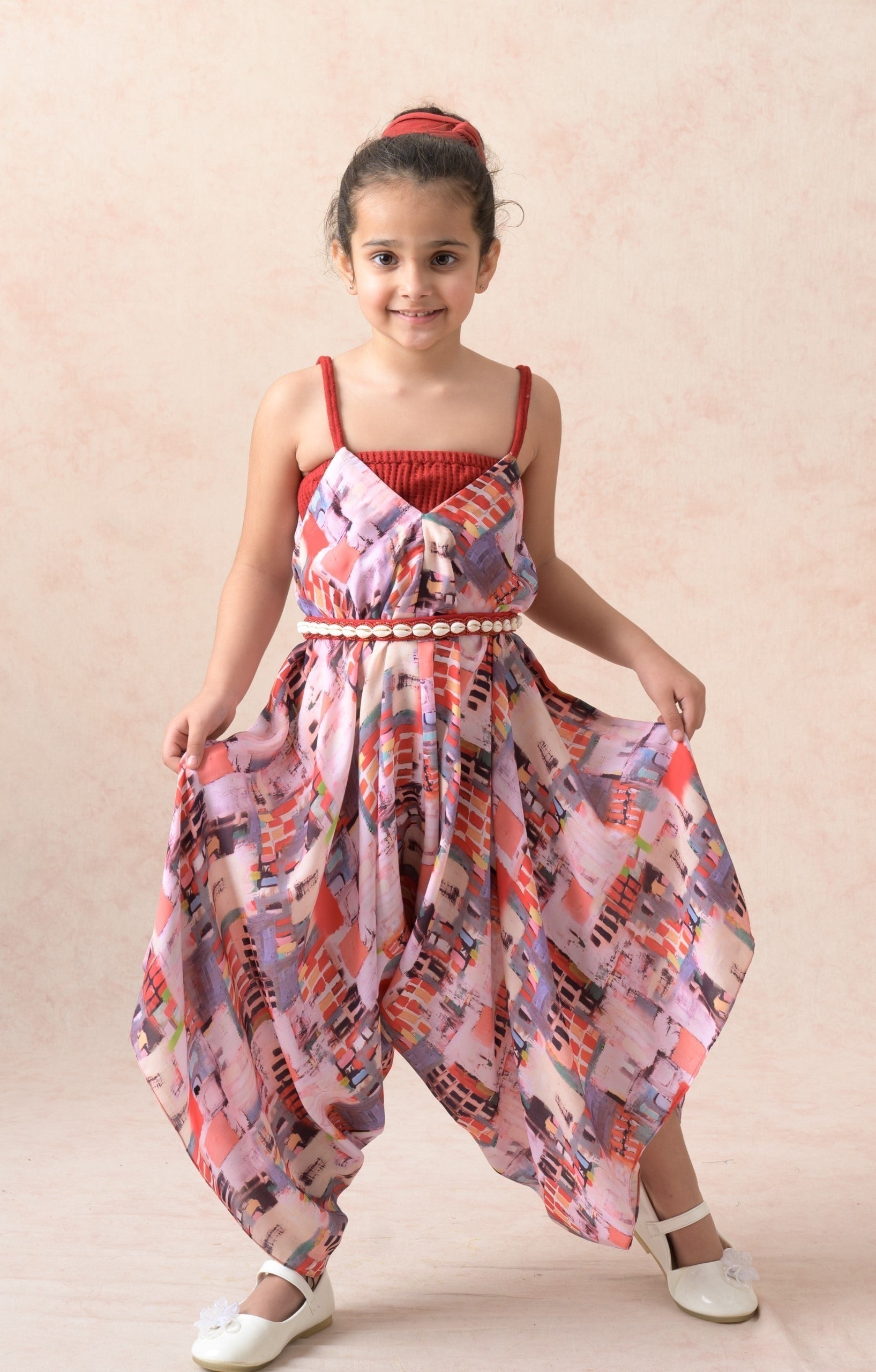 Jumpsuit with handcrafted belt image 4