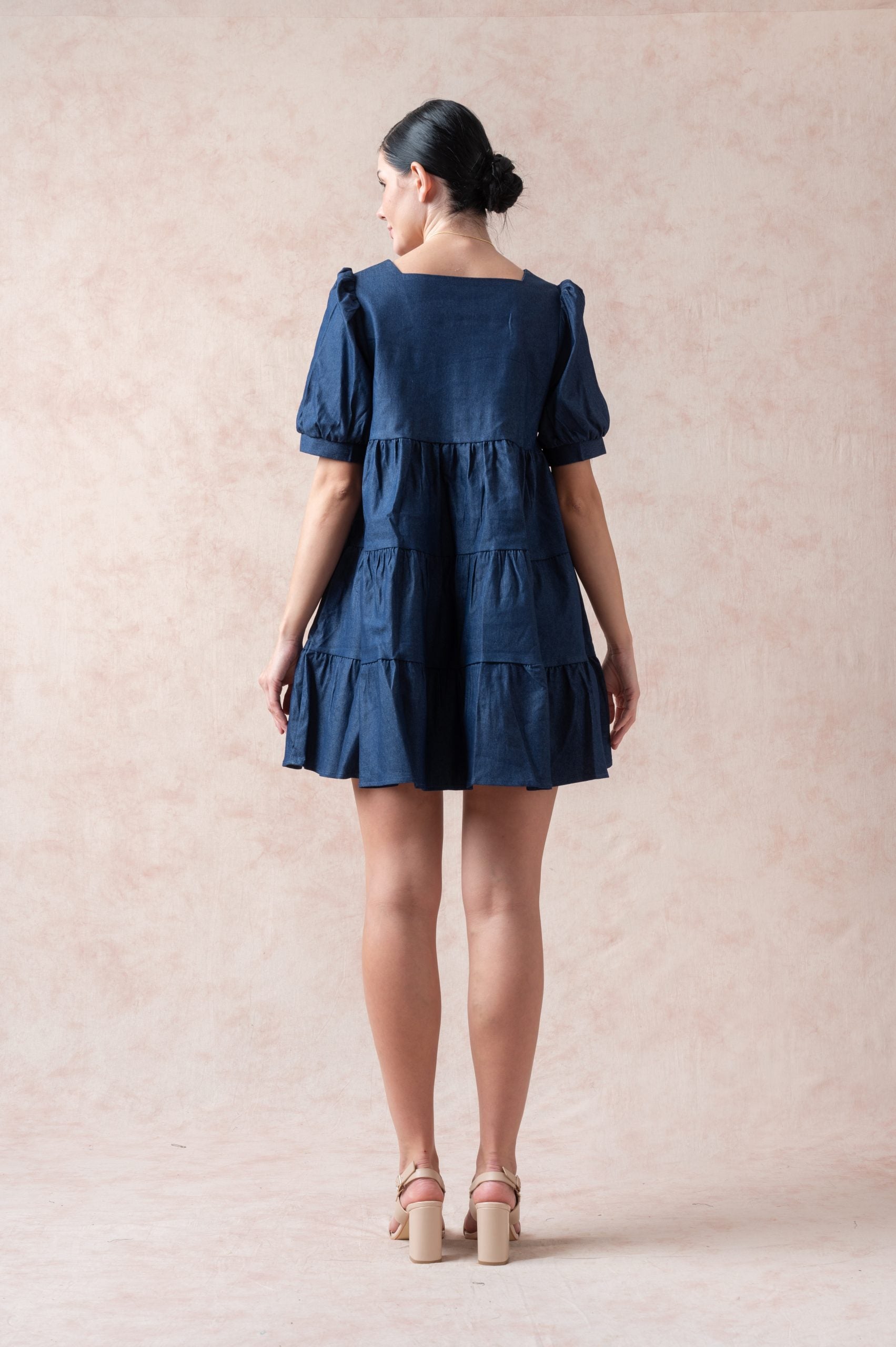Rhino Blue 3-tier Short Dress image 3