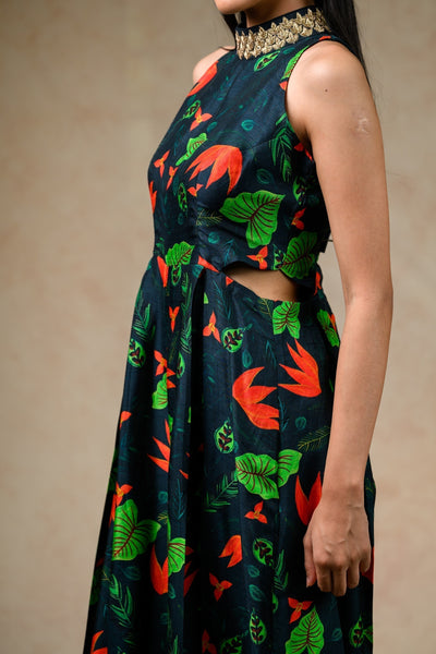 Hand Embroidered Flared Jumpsuit image 6
