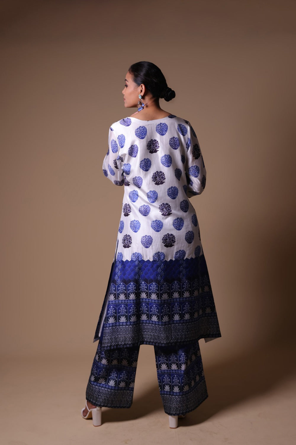 Stone Work Kurta With Palazzo image 3