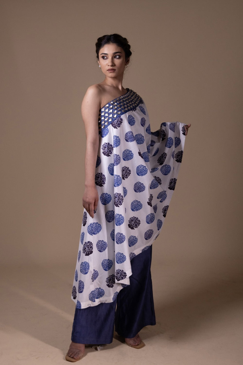 Off Shoulder Tunic With Palazzo image 1