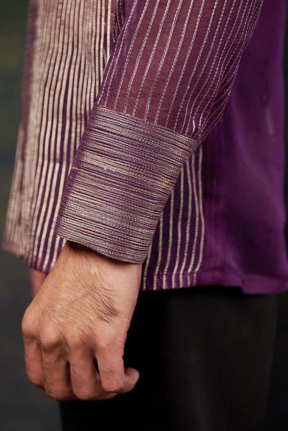 Pure Organza Hand-Embroidered Shirt image 4