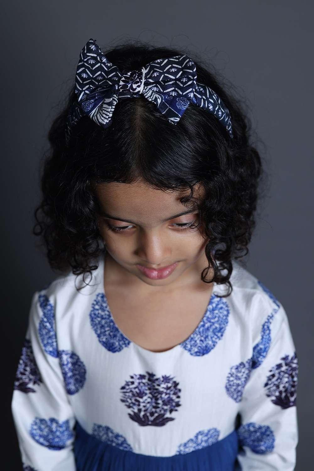 Neeli Buti Print twinning set for Mom + Daughter image 7