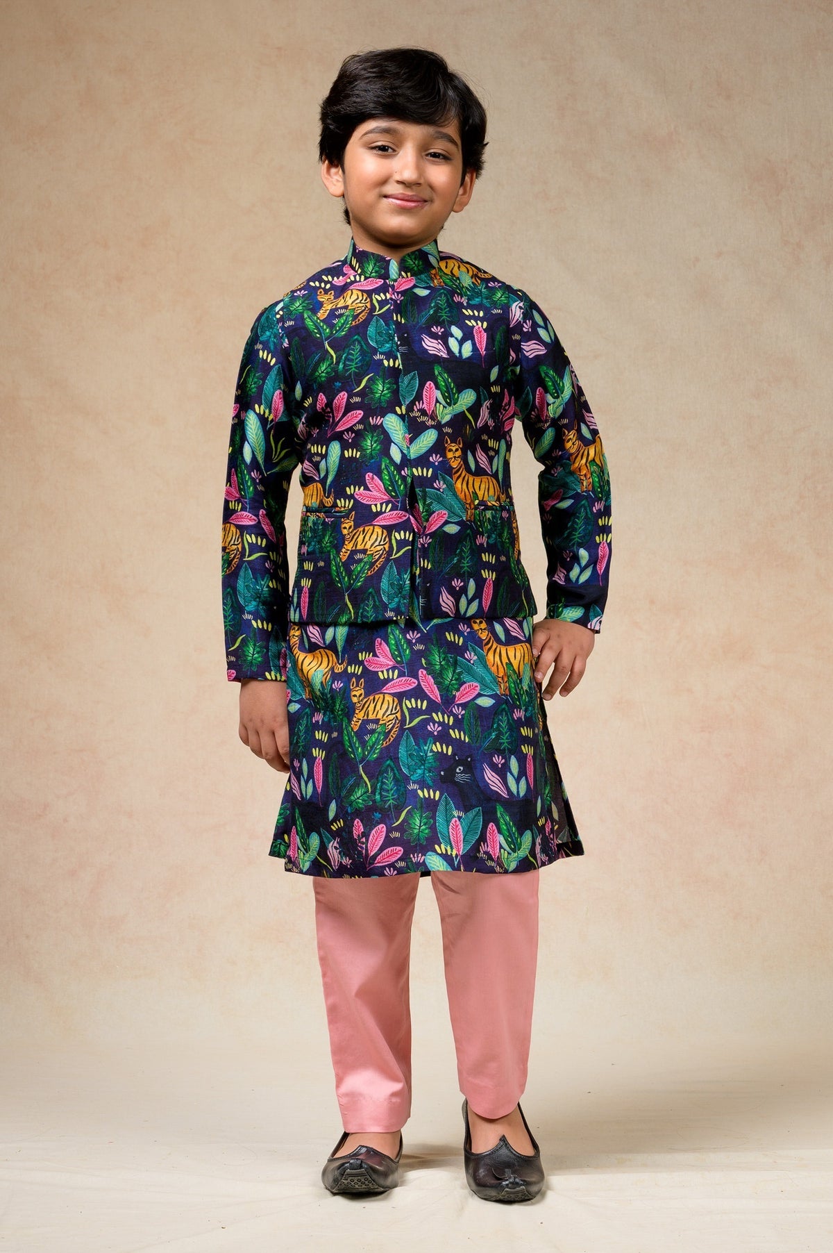 Printed Kurta Pyjama image 0