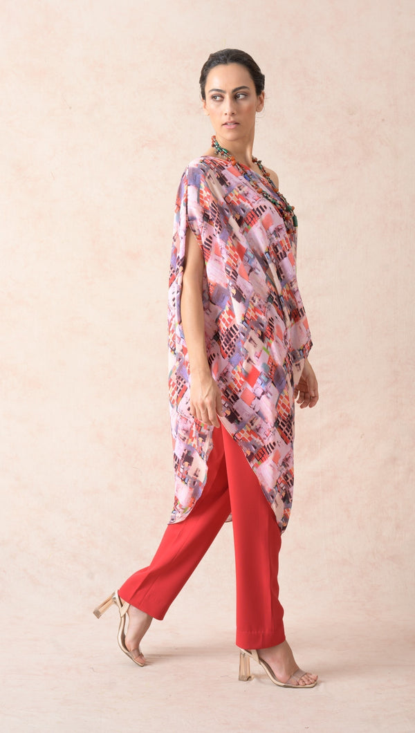 Cowl tunic with pants image 4