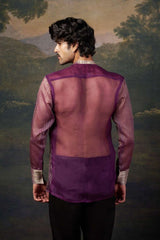 Pure Organza Hand-Embroidered Shirt image 3