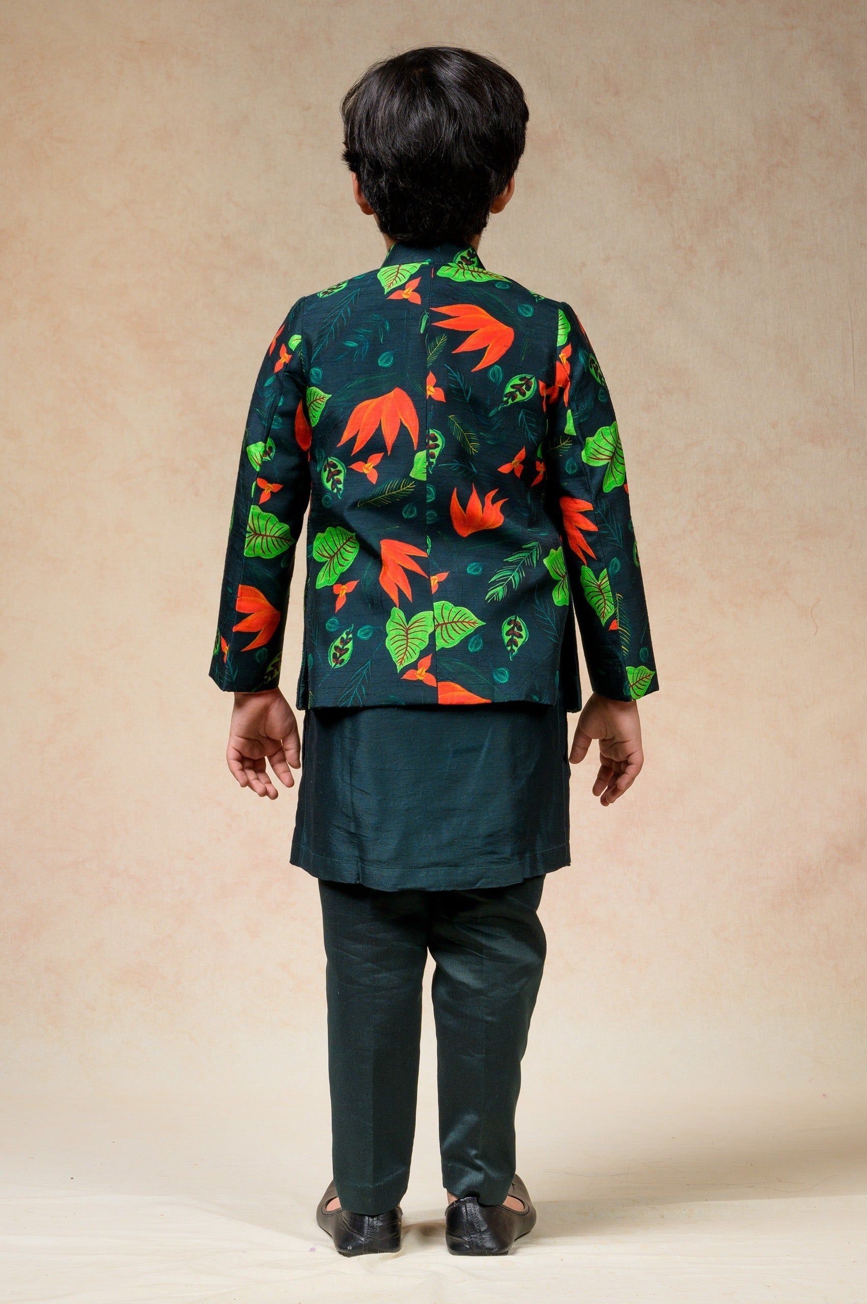 Hand embroidered Lily print twinning set for Mom + Son (Copy) image 11