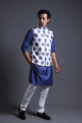 Nehru Jacket With Kurta Pyjama image 0