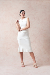 Pearl White Long Maxi Dress image 3