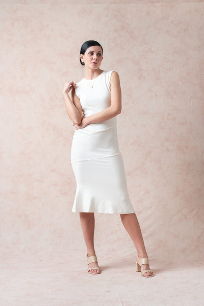 Pearl White Long Maxi Dress image 3