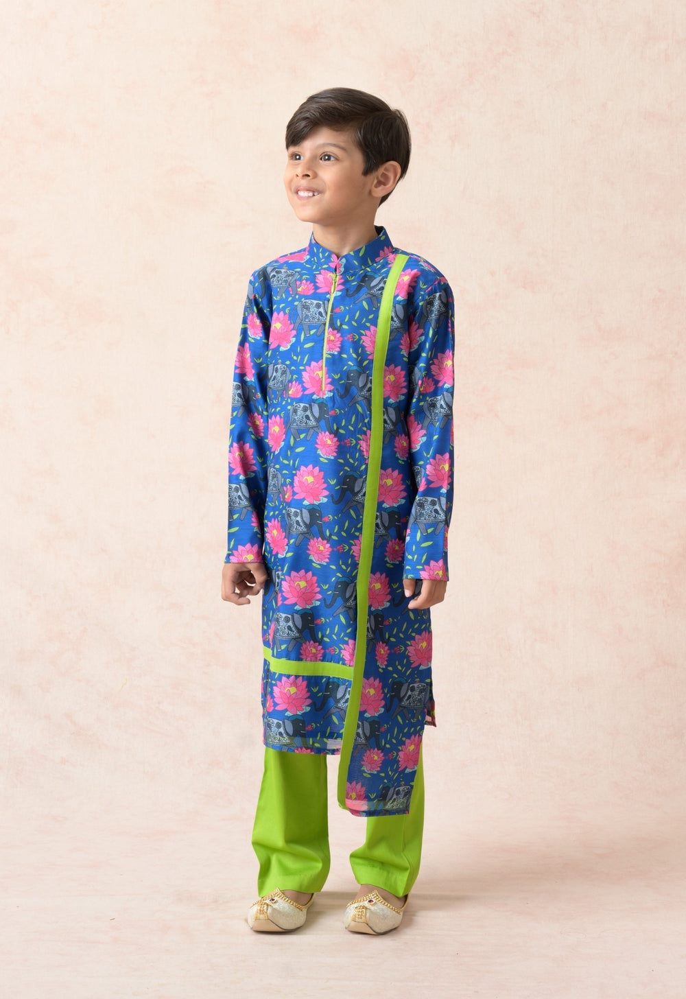 Zipper kurta with pyjama image 5