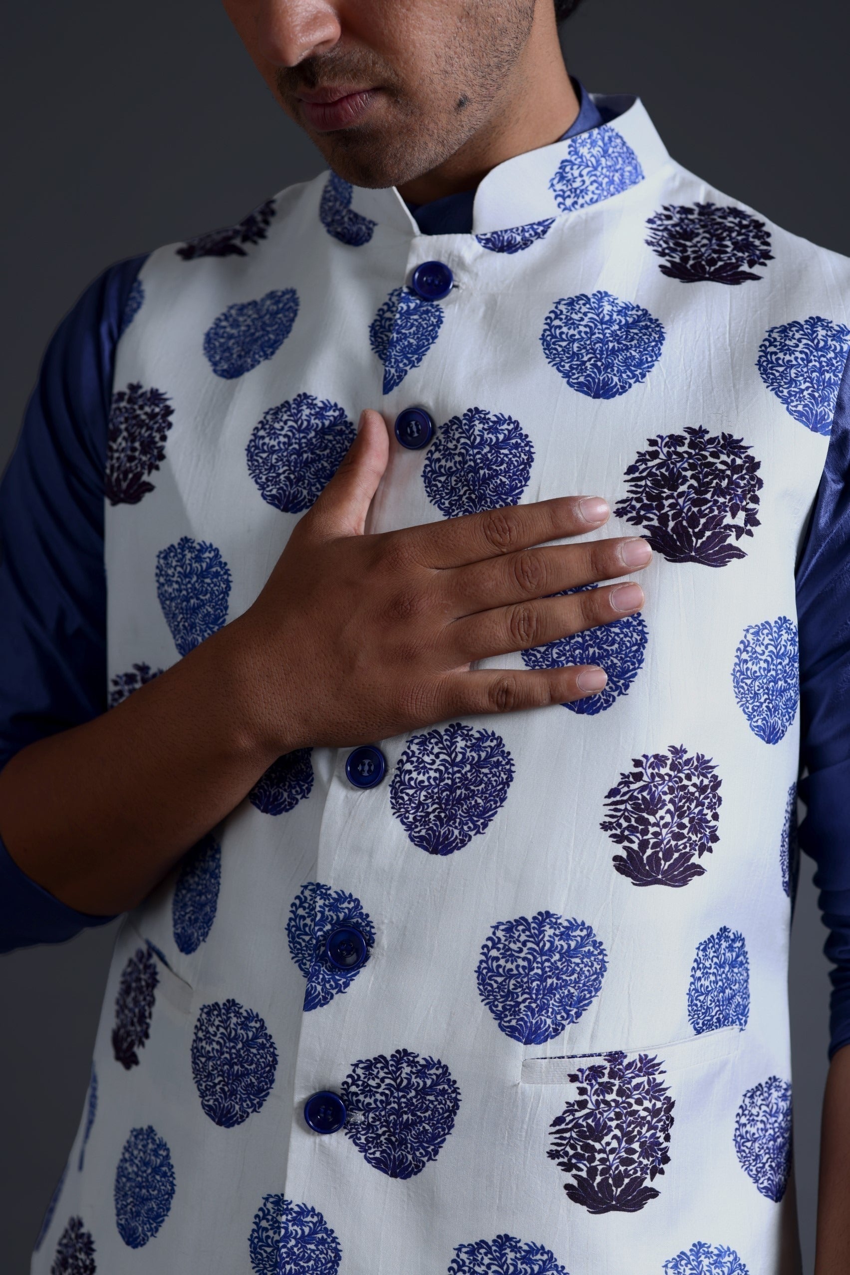 Nehru Jacket With Kurta Pyjama image 4