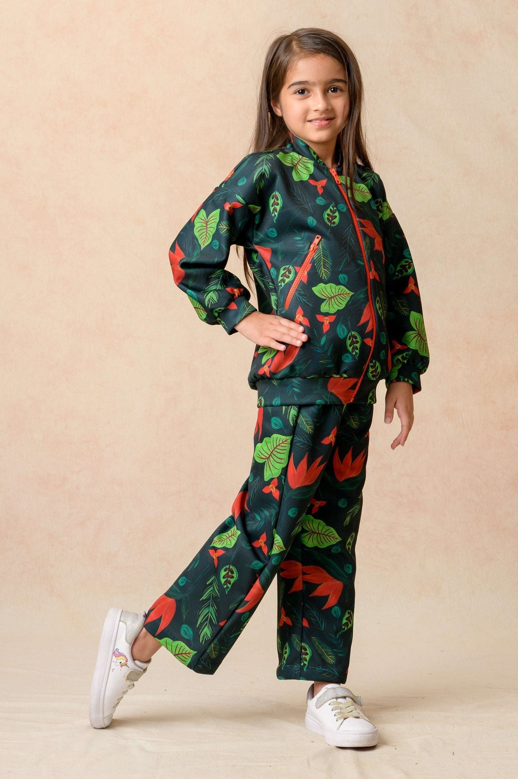 Flaming Lily print twinning set for Mom + Daughter + Son image 7