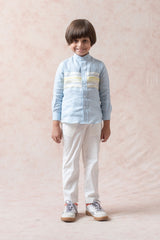 Pure Linen panel shirt image 1