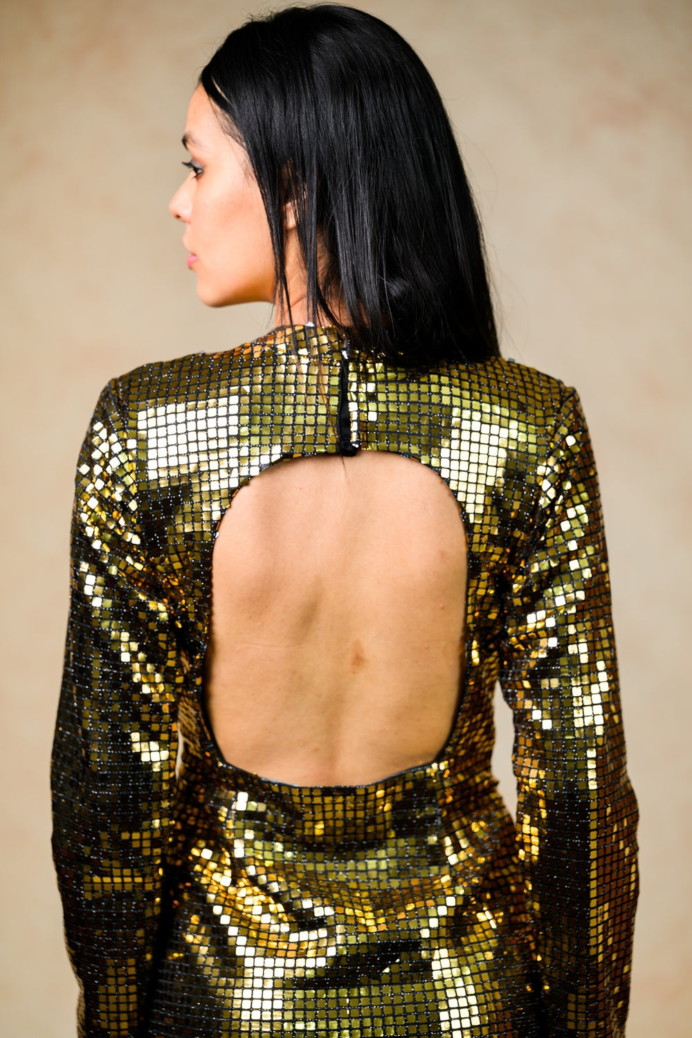 Gold Bodycon Dress image 8