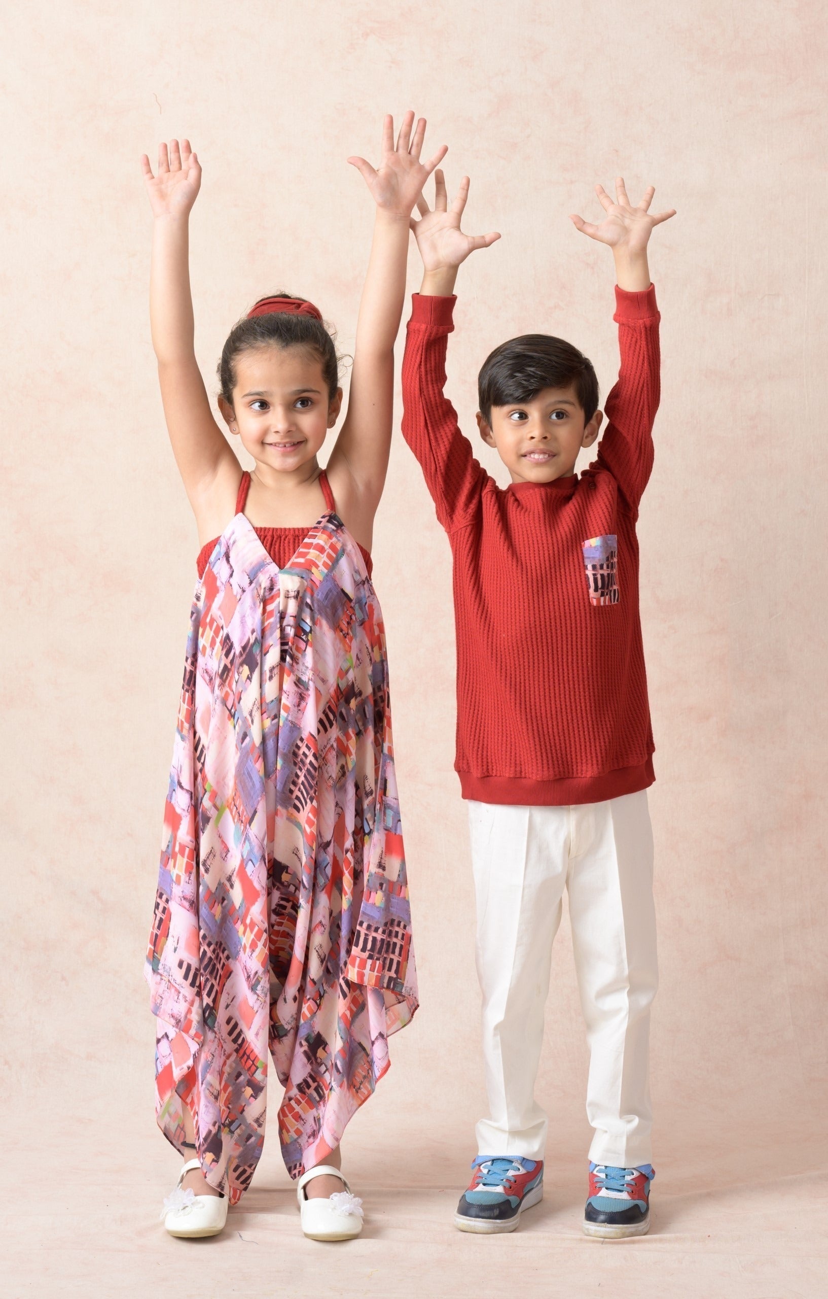 Multicolored twinning set for Sister + Brother image 11