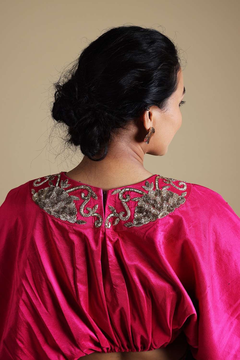 Hand-Embroidered Jharokha Print Twinning Set for Mom + Father  + Daughter image 8