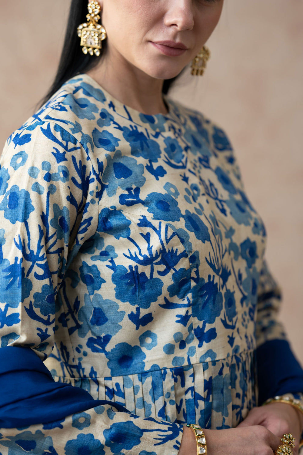 Tussar Silk Set for Mom + Daughter + Son image 5