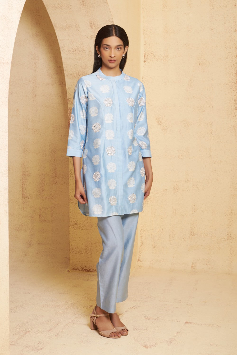 Hand Embroidered coord set image 6