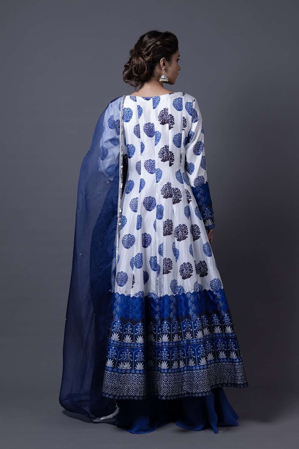 Neeli buti Hand Embroidered twinning set for Mom + Son image 2