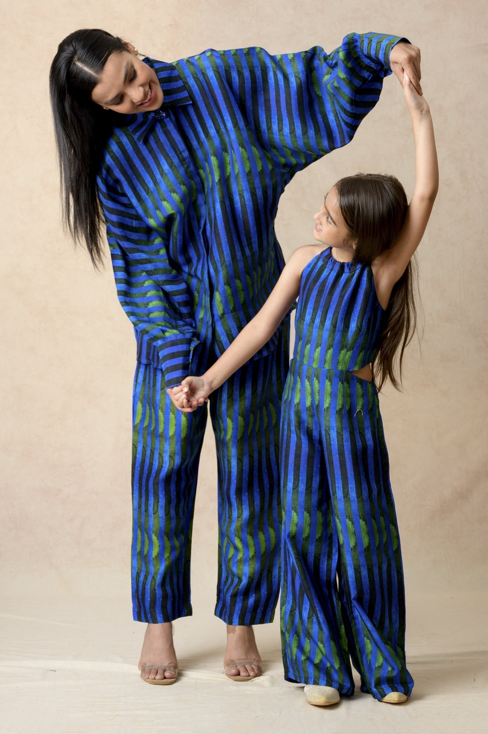 Stripes print twinning set for Mom + Daughter image 0