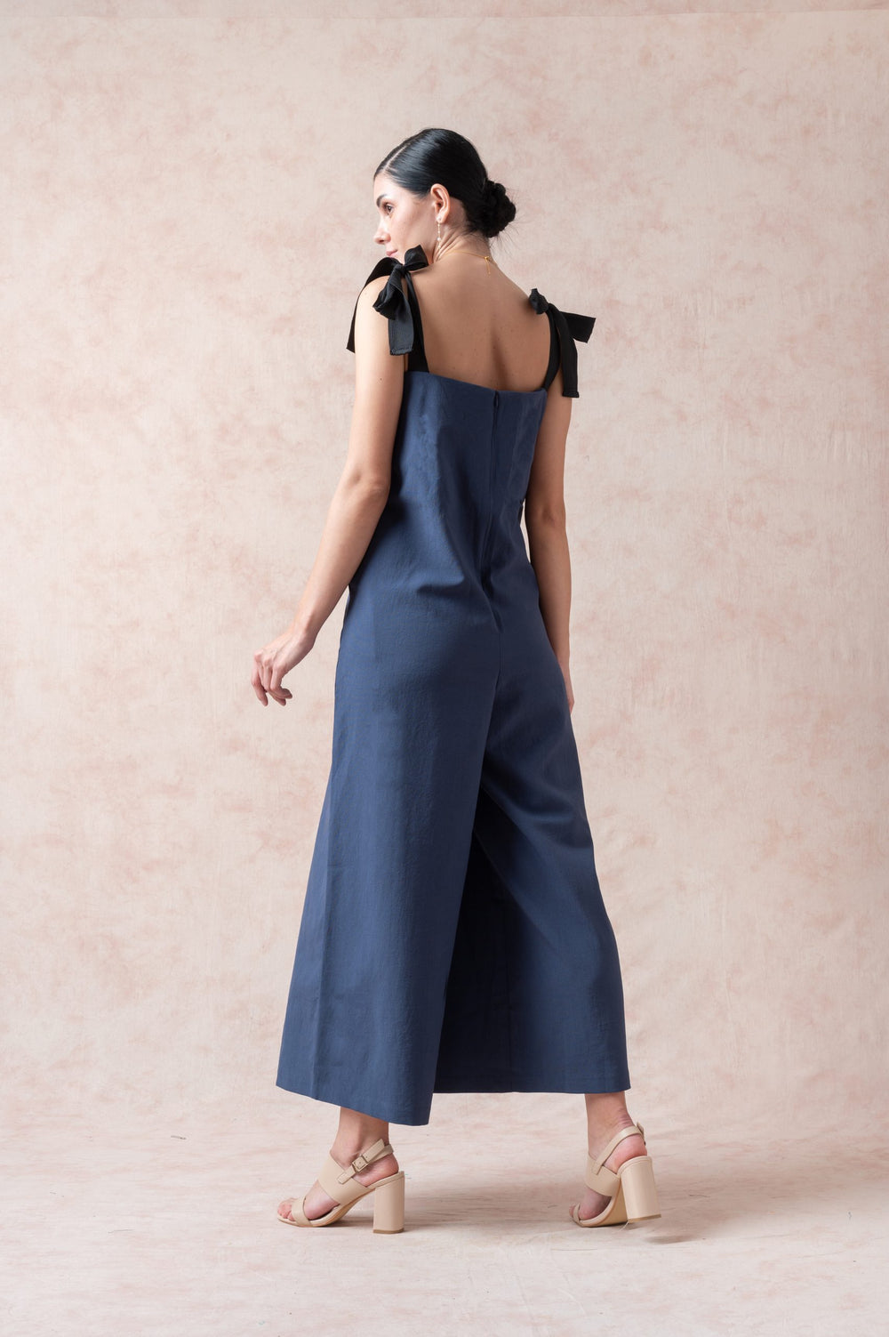 Comet Blue Linen Jumpsuit image 6