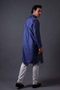 Neeli buti Hand Embroidered twinning set for Men + Women image 4