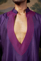 Thread Work Kurta Pyjama Set image 2