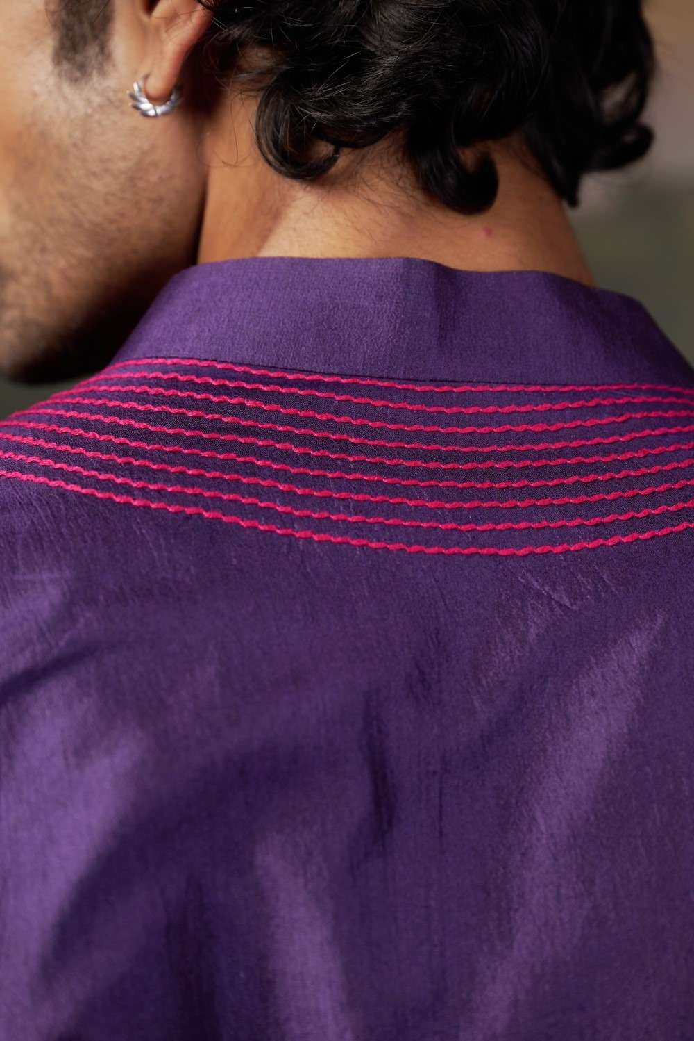 Thread Work Kurta Pyjama Set image 4